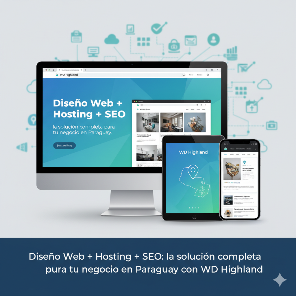 Planes de diseño web en Paraguay: Starter, Business y Pro con WD Highland